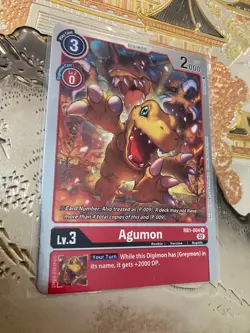 Digimon Card Game Agumon RB1-004 R Resurgence Booster - Image 1