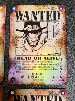 OP13 4 SET SP WANTED Monkey D. Luffy,Ace,Roger One Piece Card Games Japanese - Image 3