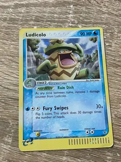Pokemon Holo LUDICOLO Card BLACK STAR PROMO Set 020 - Image 1