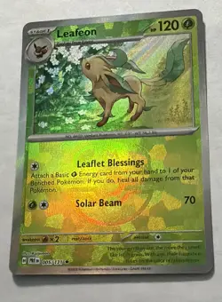 Leafeon (Master Ball Pattern) 005/131 Sv: Prismatic Evolutions Holo Pokemon Card - Image 1