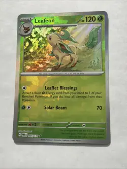 Leafeon (Master Ball Pattern) 005/131 Sv: Prismatic Evolutions Holo Pokemon Card - Image 2