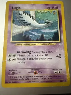 Lugia 20 Heavily Played (Damaged) Neo Genesis Pokemon Card - English - Image 1