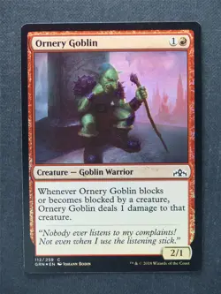 Ornery Goblin Foil - Mtg Magic Cards #QU - Image 1