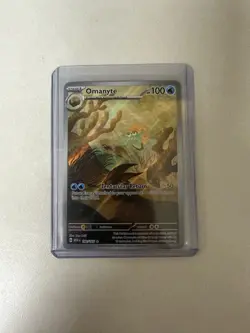 Pokemon TCG Omanyte Illustration Rare Card 180/165 151 Series NM/M Condition - Image 1