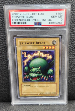 Yu-Gi-Oh Card - LOB-104 - TRIPWIRE BEAST 1st Edition - GEM MINT PSA 10 - Image 1