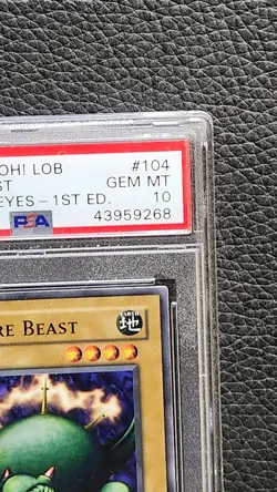 Yu-Gi-Oh Card - LOB-104 - TRIPWIRE BEAST 1st Edition - GEM MINT PSA 10 - Image 5
