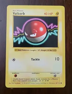 NM! Voltorb 67/102 Shadowless - 1999 Base Set Pokemon card - Image 1