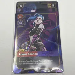 Riftbound Loose Cannon English Jinx Legend card 251/298 Prerelease Promo Sealed - Image 1