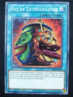 Pot of Extravagance SDAZ - 1st ed Yugioh Card #4JK - Image 1
