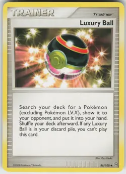 Pokemon TCG Luxury Ball 86/100 Stormfront Uncommon card Normal - Image 1