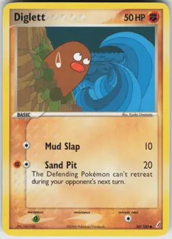 Pokemon TCG Diglett 50/100 Crystal Guardians Common card Normal - Image 1