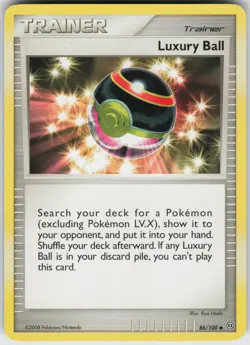 Pokemon TCG Luxury Ball 86/100 Stormfront Uncommon card Normal - Image 1