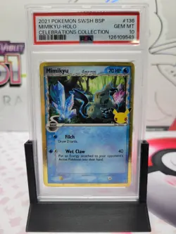 2021 Mimikyu (Delta Species) SWSH136 Sword & Shield Promo Cards Holo PSA 10 - Image 1