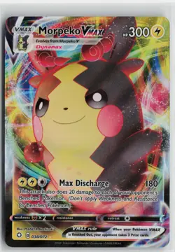 Pokemon Morpeko VMAX 038/072 Shining Fates card Near Mint - Image 1