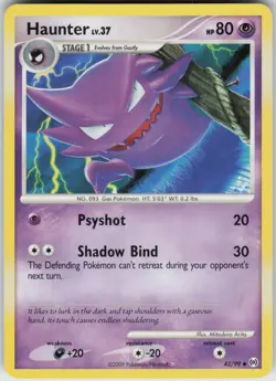 Pokemon TCG Haunter (42) 42/99 Arceus Uncommon card Normal - Image 1