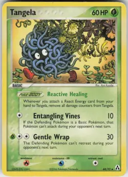 Pokemon TCG Tangela 44/92 Legend Maker Uncommon card Normal - Image 1