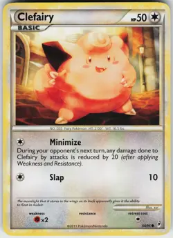 Pokemon Clefairy 54/95 Call of Legends LP card Normal - Image 1
