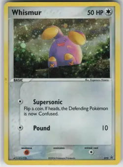 Pokemon TCG Whismur - (EX Deck Tin) 019 Nintendo Promos Promo card Holo MP - Image 1