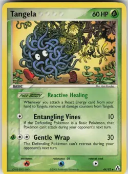 Pokemon TCG Tangela 44/92 Legend Maker Uncommon card Normal - Image 1