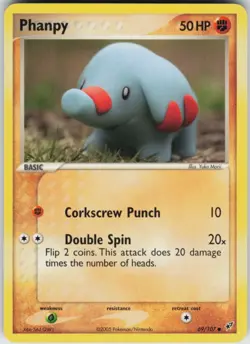 Pokemon TCG Phanpy 69/107 Deoxys Common card Normal NM - Image 1