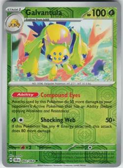 Galvantula 002/064 Reverse Holo Near Mint SV: Shrouded Fable Pokemon card - Image 1
