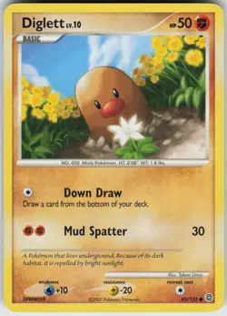 Pokemon TCG Diglett 85/132 Secret Wonders Common card Normal - Image 1
