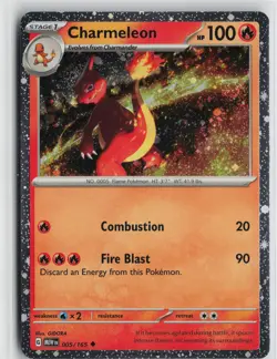 Pokemon Charmeleon - (Cosmos Holo) 005/165 SV: Scarlet & Violet Promo Cards Prom - Image 1