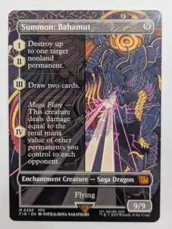 MTG - FIN - Summon: Bahamut (Borderless) #356 - Near Mint Non Foil - Image 1