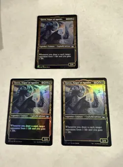 3x Queza, Augur of Agonies Gilded + Foil - #391 Streets Of New Capenna MTG -NMT - Image 1