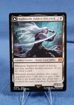 Sephiroth Fabled Soldier/One Winged Angel Final Fantasy Magic the Gathering - Image 1