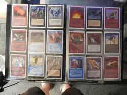 Vintage Magic The Gathering MTG Binder Collection Unlimited Legends Antiquities - Image 2