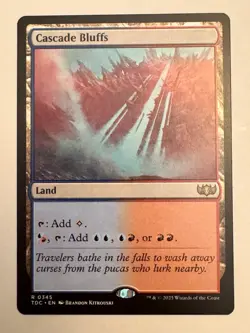 x1 Cascade Bluffs R MTG Commander: Tarkir: Dragonstorm M/NM, English - Image 1
