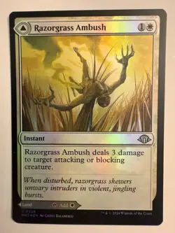 Razorgrass Ambush Modern Horizons 3 Foil Uncommon MTG - Image 1