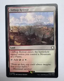Clifftop Retreat 0258 MTG PIP Fallout Rare NM - Image 1