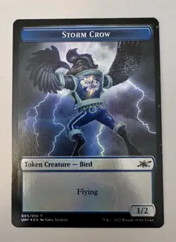 Foil - Squirrel Storm Crow Double-Sided Token - Unfinity (UNF) MTG Magic - Image 2