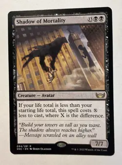 Shadow of Mortality - SNC #94 Rare - NM / Mint New Capenna Single - Image 1