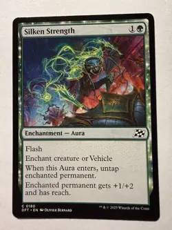 MTG Magic the Gathering Silken Strength (180/568) Aetherdrift - Image 1