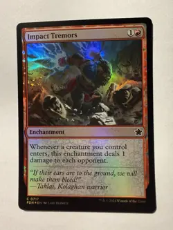 Impact Tremors 0717 FOIL | Magic the Gathering MTG | Foundations | Common | NM - Image 1