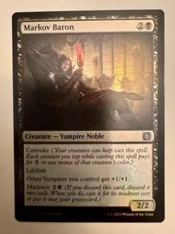 MTG Markov Baron Foil 14 March of The Machine The Aftermath Magic The Gathering - Image 1