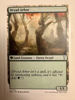 NM MTG DRYAD ARBOR WHITE BORDER MYSTERY BOOSTER 2 - Image 1