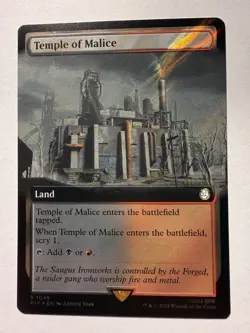 Temple of Malice - Surge Foil Extended Art PIP NM MTG - Image 1