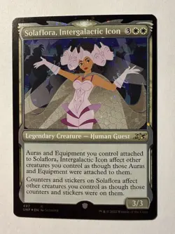 Solaflora, Intergalactic Icon MTG Unfinity Showcase Galaxy Foil LP - Image 1