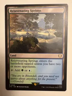Rejuvenating Springs #325 (NM) Lord of the Rings LTC Magic MTG - Image 1