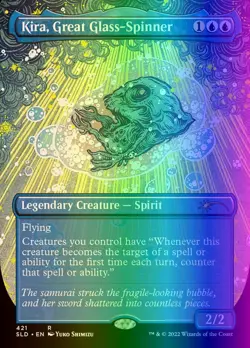 MTG Kira, Great Glass-Spinner (421/3004) Secret Lair Drop Series LP FOIL - Image 1