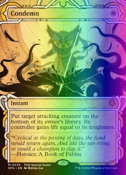 MTG Magic the Gathering Condemn (74/135) Special Guests LP FOIL - Image 1