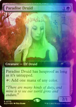 MTG Paradise Druid (775/3004) Secret Lair Drop Series LP FOIL - Image 1
