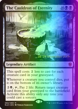 MTG The Cauldron of Eternity (82s/150) Throne of Eldraine Promos LP FOIL - Image 1