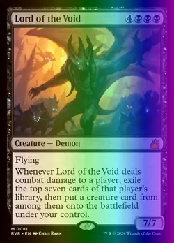 MTG Magic the Gathering Lord of the Void (81/573) Ravnica Remastered LP FOIL - Image 1