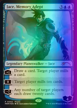MTG Magic the Gathering Jace, Memory Adept (2b/45) Resale Promos LP FOIL - Image 1