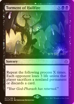 MTG Torment of Hailfire (77s/67) Hour of Devastation Promos LP FOIL - Image 1